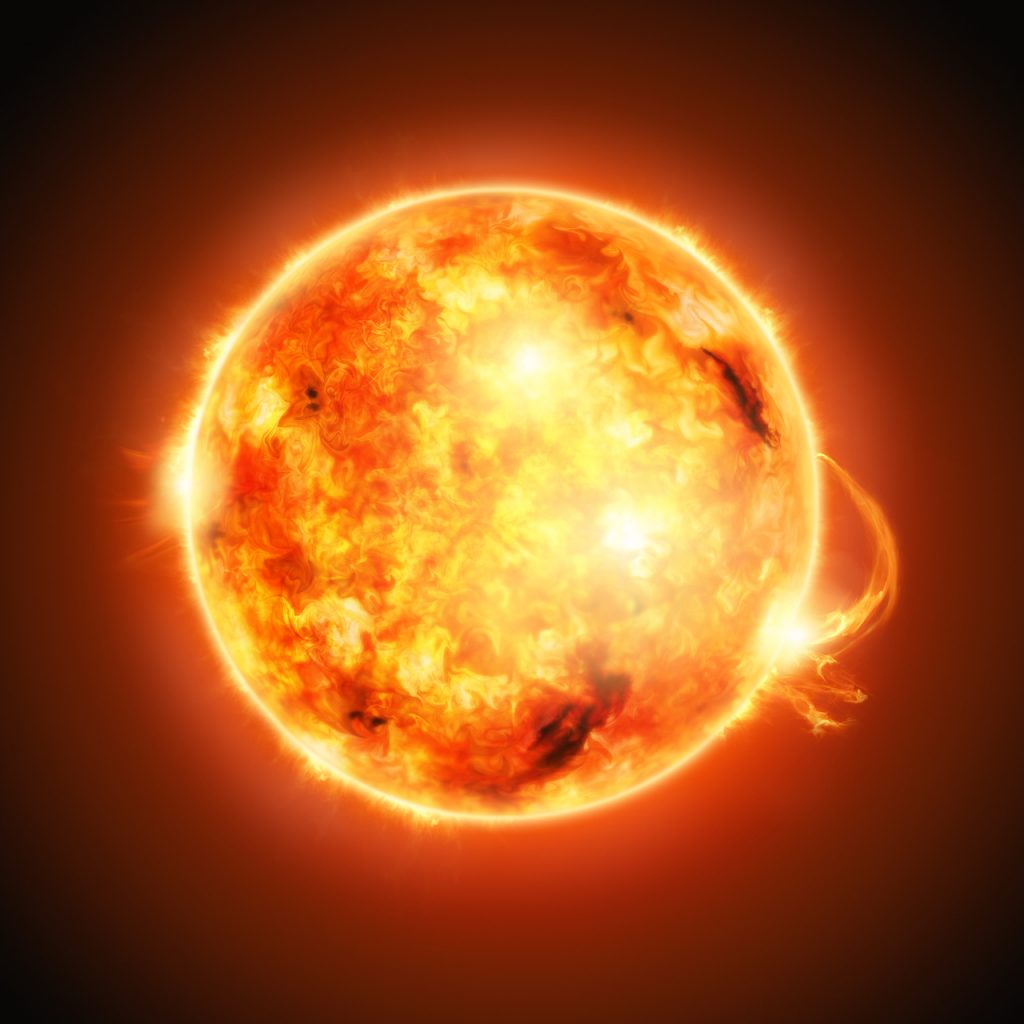 放射線に強いイメージセンサを用いた太陽の画像撮影